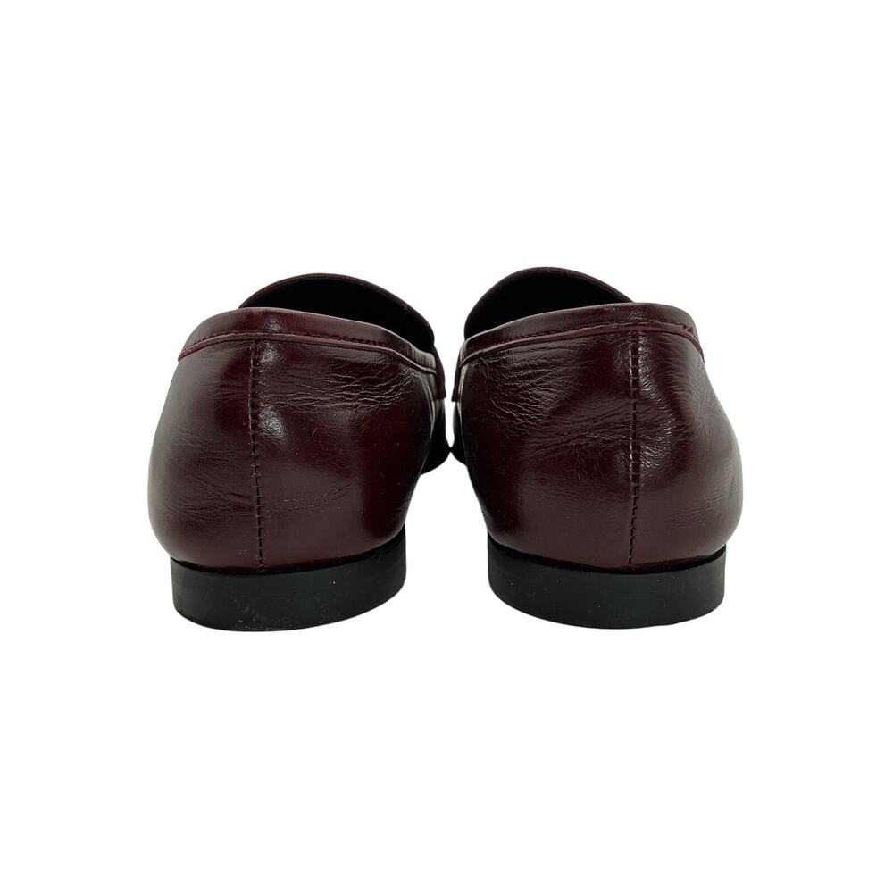 Jeffrey Campbell Polished Burgundy Loafed Loafers Size 7.5 - Picture 6 of 7